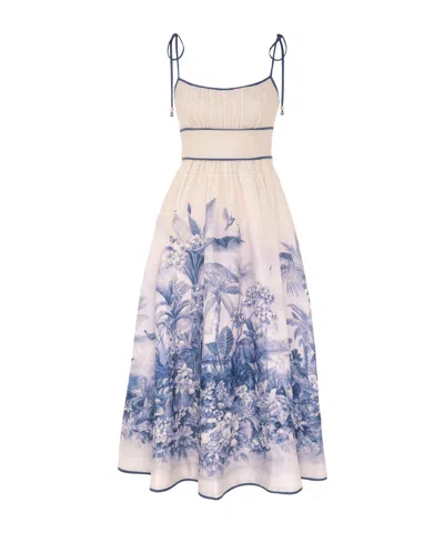 Zimmermann Wylie Picnic Long Dress In White