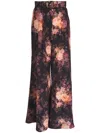 Zimmermann Silk Illustration Flared Trousers In Black