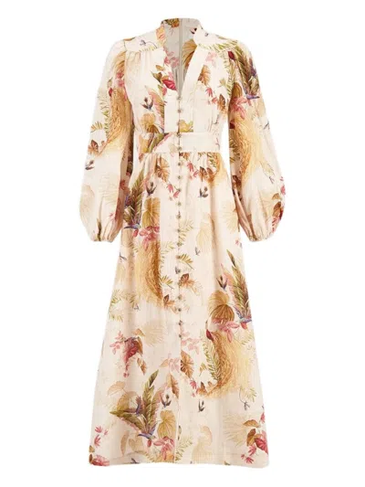 ZIMMERMANN FLORAL PRINT MAXI DRESS