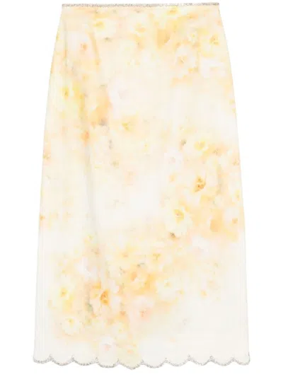 ZIMMERMANN ZIMMERMANN FLORAL PRINT MAXI SKIRT