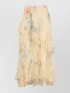 Zimmermann Yellow Illuminate Asymmetric Maxi Skirt