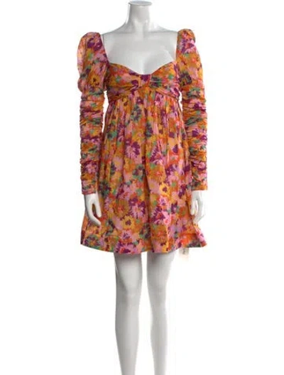 Pre-owned Zimmermann Floral Print Mini Dress