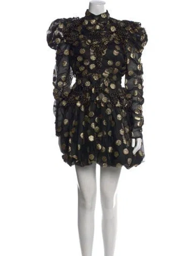 Pre-owned Zimmermann Floral Print Mini Dress In Multi