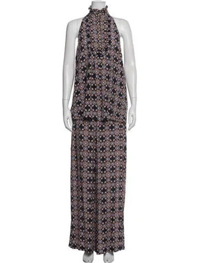 Pre-owned Zimmermann Floral Print Pant Set In Blue