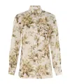 Zimmermann Floral Long-sleeved Shirt In Nude