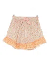 Zimmermann Floral-print Ruffled Skirt In Orange