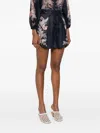 Zimmermann Floral-print Scalloped Shorts