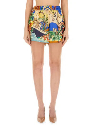 Zimmermann Floral Print Shorts In Multicolour