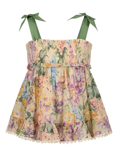 Zimmermann Kids' Floral-print Top