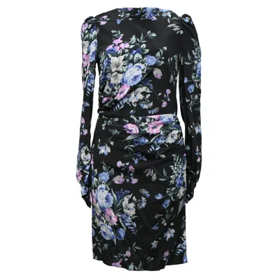 Zimmermann Floral Printed Mini Dress In Multicolor Silk In Black