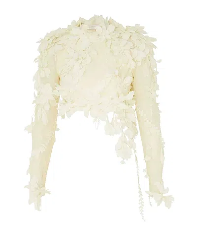 Zimmermann Floral Top In Neutral