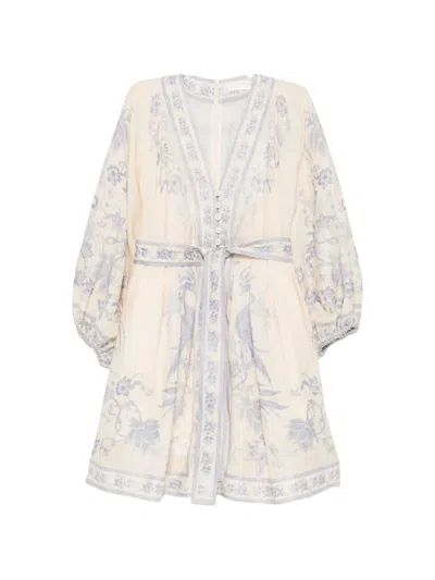 ZIMMERMANN INDRA FLORAL-PRINT MINI DRESS