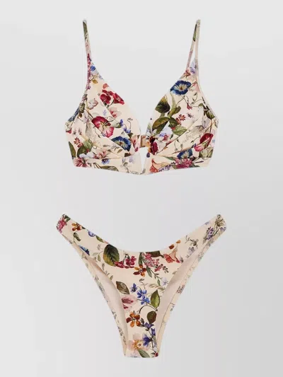 Zimmermann Floral-print Bikini