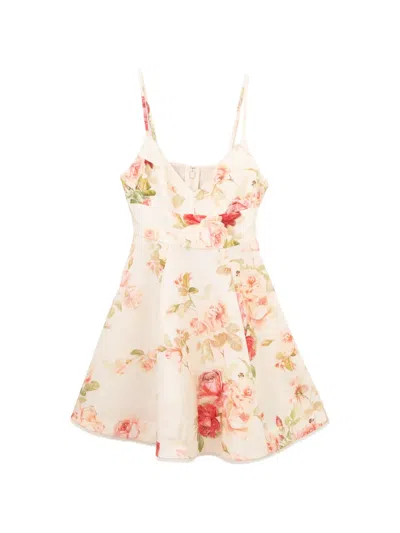 Zimmermann Floral-print Flared Dress In Multi