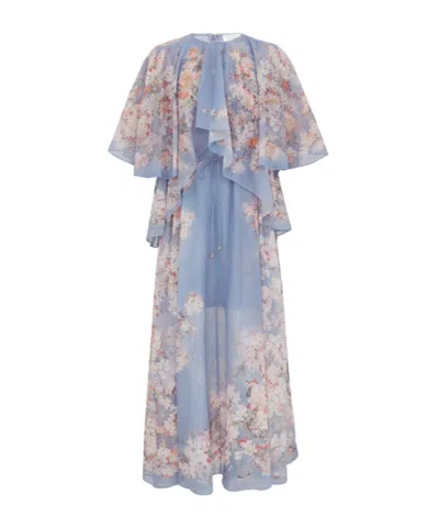 ZIMMERMANN FLORAL-PRINT RUFFLED DRESS