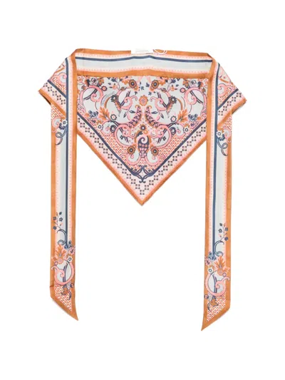 Zimmermann Floral-print Silk Scarf In Multi