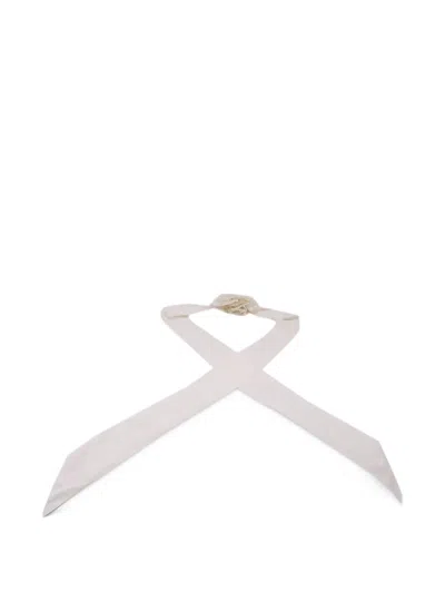 Pre-owned Zimmermann Flower Neck Scarf In Neutrals