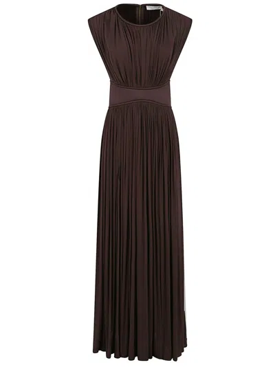 Zimmermann Flowing Maxi Dress With Elegant Pleats
