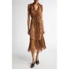 Zimmermann All-over Printed Sleeveless Dress In Leopard
