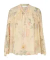 Zimmermann Illuminate Blouse In Nude