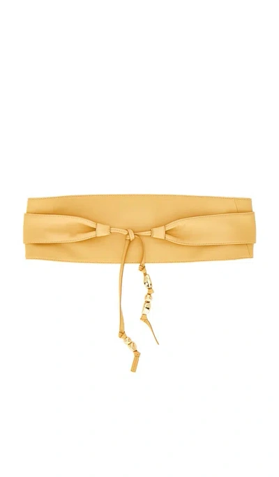 Zimmermann Foam Pebbles Wrap Belt In Yellow