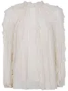 Zimmermann "frill" Billow Blouse In White