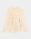 Zimmermann Frill Billow Blouse In Neutral