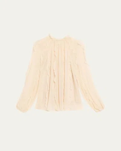 Zimmermann Frill Billow Blouse In White