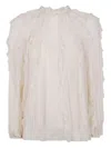Zimmermann "frill" Billow Blouse In White
