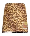 Zimmermann Coco Leopard Print Beaded Fringe Skirt
