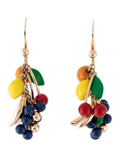 Pre-owned Zimmermann Fruit Drop Earrings In Multicolor
