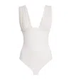 Zimmermann Gathered Awaken Swimsuit In White