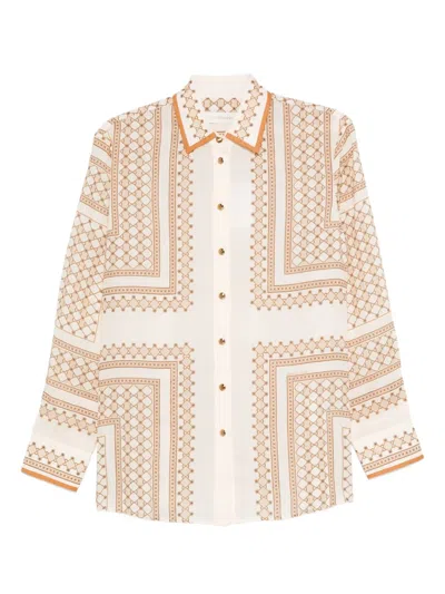 Zimmermann Hemd Mit Geometrischem Print In Brown