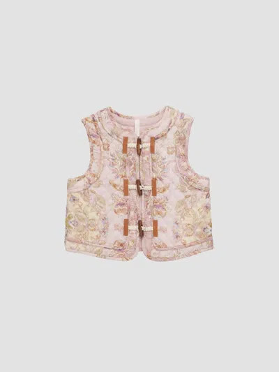 Zimmermann Girl's Baby Girl's, Little Girl's & Girl's Fairlight Quilted Cotton Vest In Lilac Jacobean