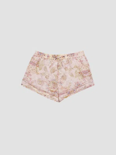 Zimmermann Girl's Baby Girl's, Little Girl's & Girl's Fairlight Quilted Floral Cotton Shorts In Lilac Jacobean