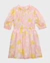 Zimmermann Pop Floral-print Smocked Dress In Pink/yellow Floral