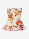 Zimmermann Alight Floral-print Cotton Dress In Ivory