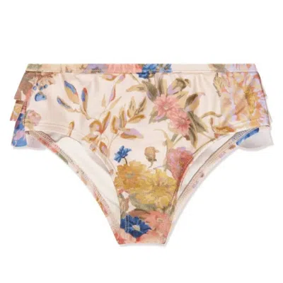 ZIMMERMANN ZIMMERMANN GIRLS AUGUST FLORAL BIKINI BOTTOMS