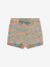 ZIMMERMANN GIRLS AUGUST TEXTURED KNIT SHORTS