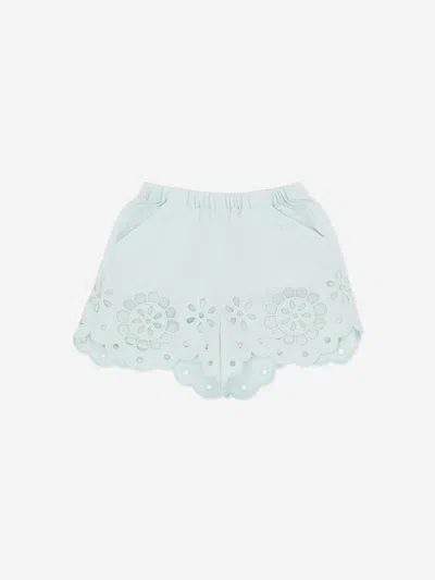 Zimmermann Kids'  Girls Awaken Broderie Anglaise Shorts In Green