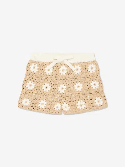 ZIMMERMANN ZIMMERMANN GIRLS CASCADIAN CROCHET SHORTS