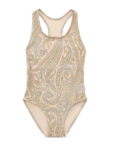 Zimmermann Girls' Fairlight Racerback One Piece Swimsuit - Little Kid, Big Kid In Pastel Pai