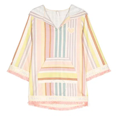 Zimmermann Girls Halliday Stripe Jacket In Multi