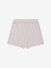 Zimmermann Girls Halliday Textured Knit Shorts In Multicoloured