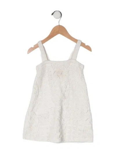 Pre-owned Zimmermann Babies'  Girls Kids Sleeveless Dress In White