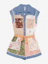 Zimmermann Girls Lucky Pocket Playsuit In Multi