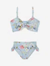 Zimmermann Girls Lucky Tie Bikini In Blue