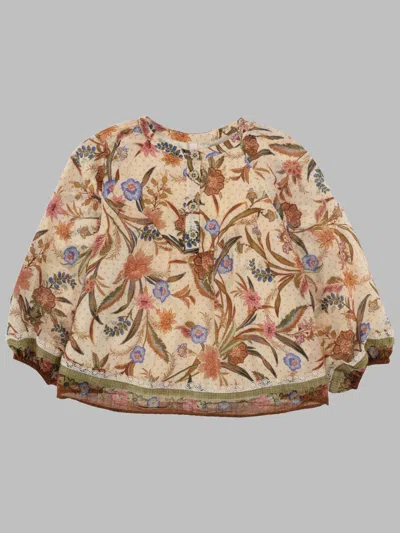 Zimmermann Girls Mini Indra Contrast-trim Top In Multi