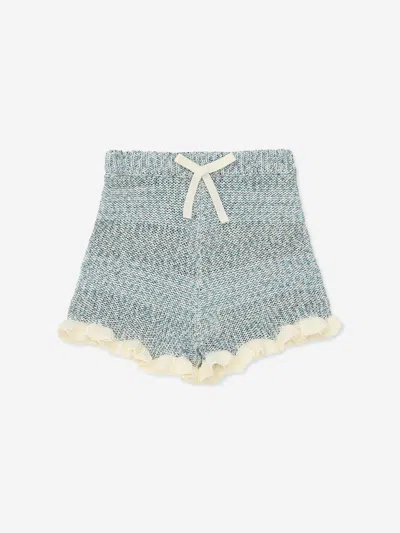 Zimmermann Kids'  Girls Patience Knit Shorts In Blue