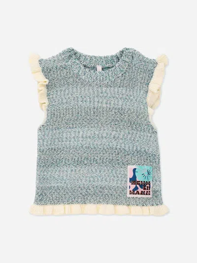 Zimmermann Babies'  Girls Patience Knit Top In Gray